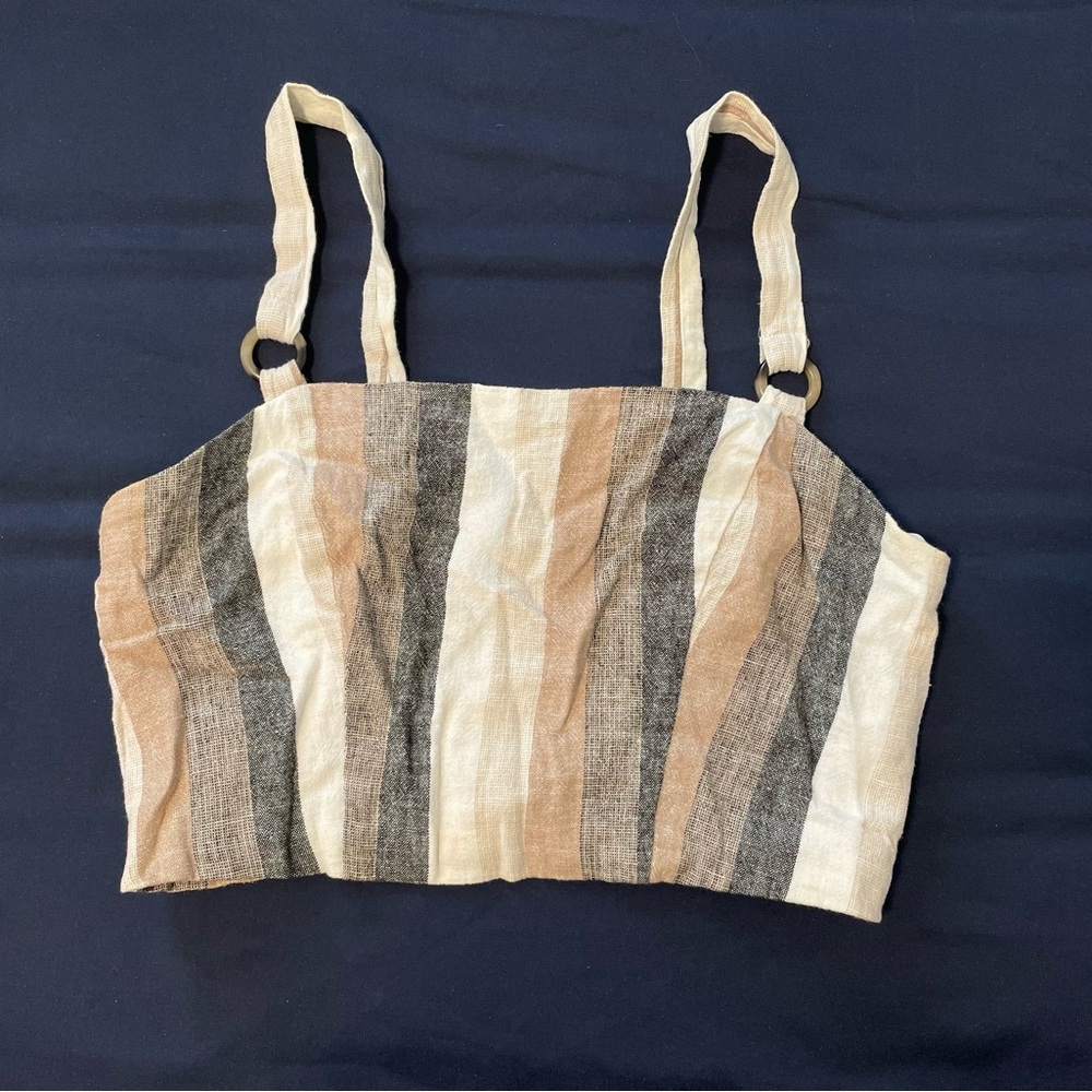 Linen Crop Top